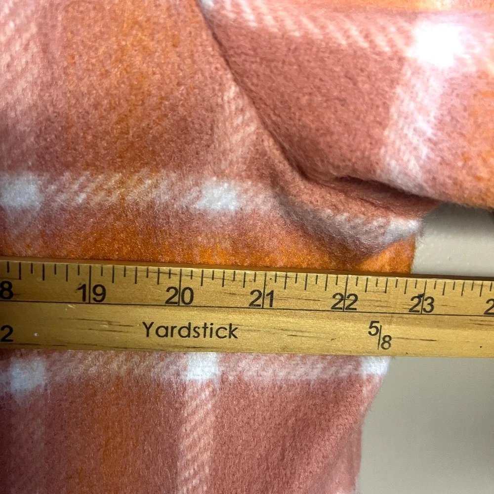 NWT Macy's MODE BY ONE Mens Flannel‎ Cardigan Jacket Voltage Orange M Shacket